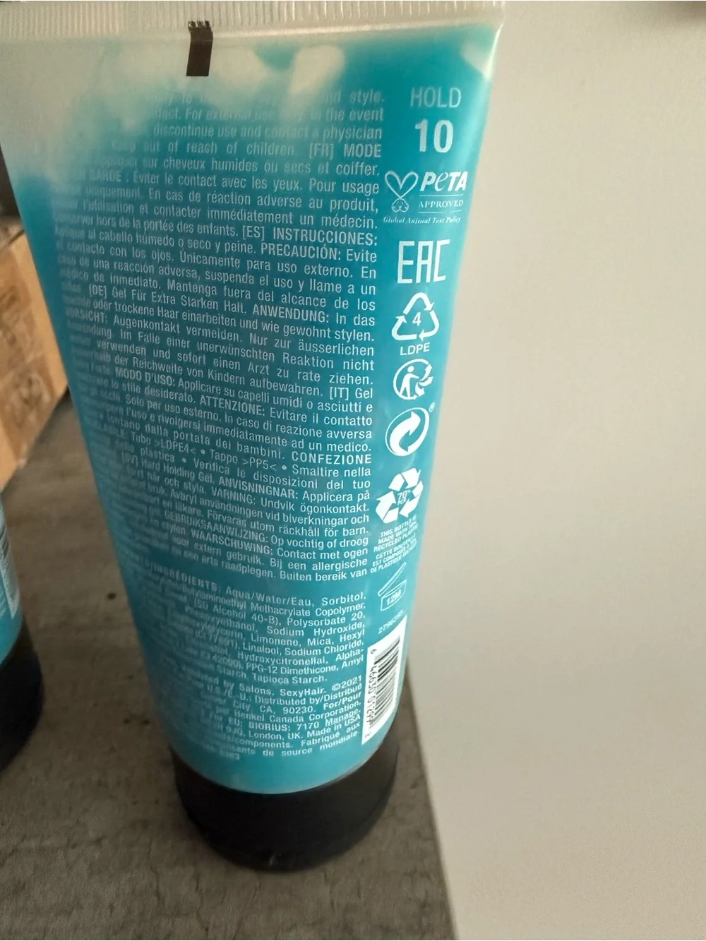 *NEW*5.1oz*SEXYHAIR*Style Hard Up Gel - Blue
